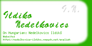 ildiko nedelkovics business card